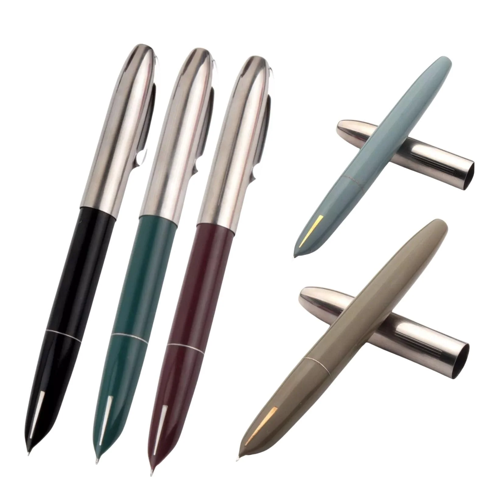 Hero Original 565 Fountain Pen – Dark Green, Extra Fine Nib, Stainless Steel Cap, Arrow Mark Clip – Ideal for School, Home, and Office Use - Image 4