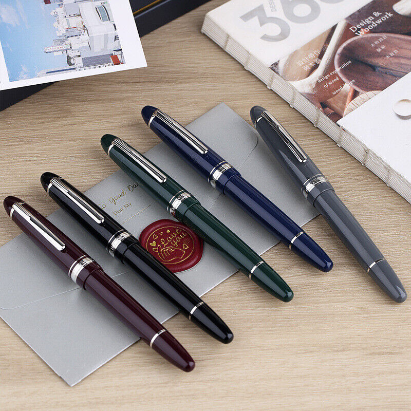 Moonman P136 Piston Fountain Pen –  Glacier Blue Resin Body with Silver Clip, Extra Fine, Fine, Medium, Broad Nib Options, Comes with Gift Box - Image 5