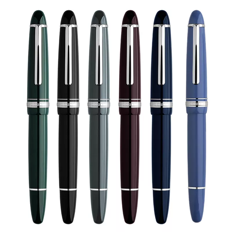 Moonman P136 Piston Fountain Pen –  Glacier Blue Resin Body with Silver Clip, Extra Fine, Fine, Medium, Broad Nib Options, Comes with Gift Box - Image 6